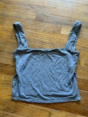 White Fox Cropped Tank Top